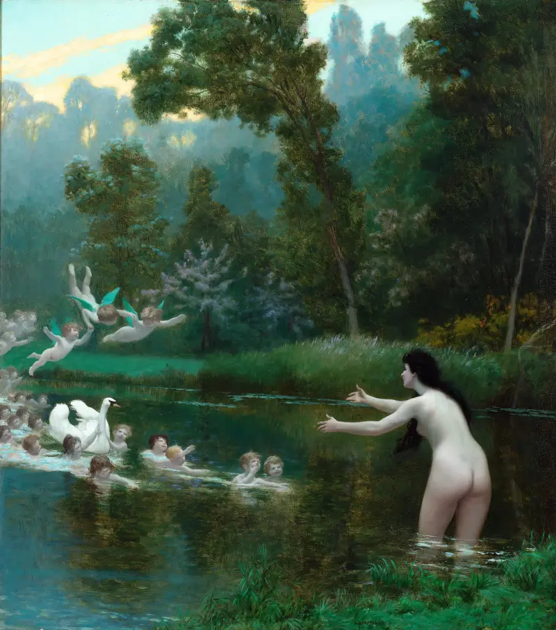 Leda och svanen av Jean-Léon Gérôme