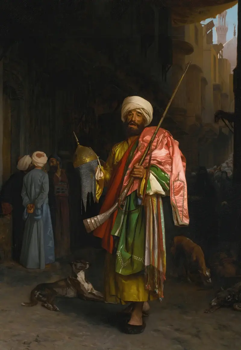 Kringvandrande försäljare i Kairo av Jean-Léon Gérôme