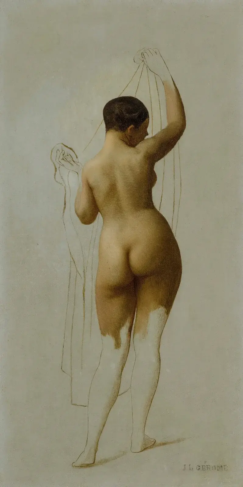 Nude (Queen Rodophe) av Jean-Léon Gérôme