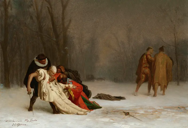 Utgången från maskeraden av Jean-Léon Gérôme