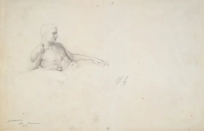 Study for King Candaules av Jean-Léon Gérôme