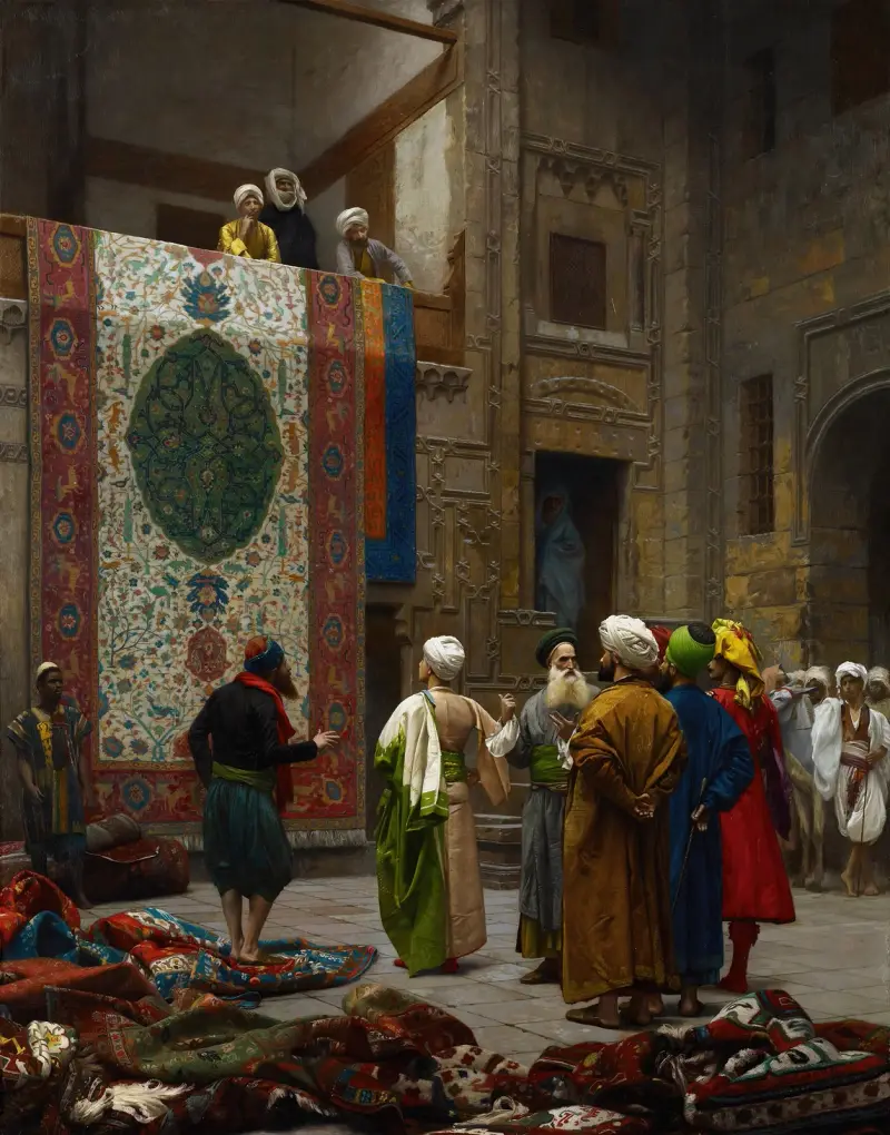Der Teppichhändler von Jean-Léon Gérôme