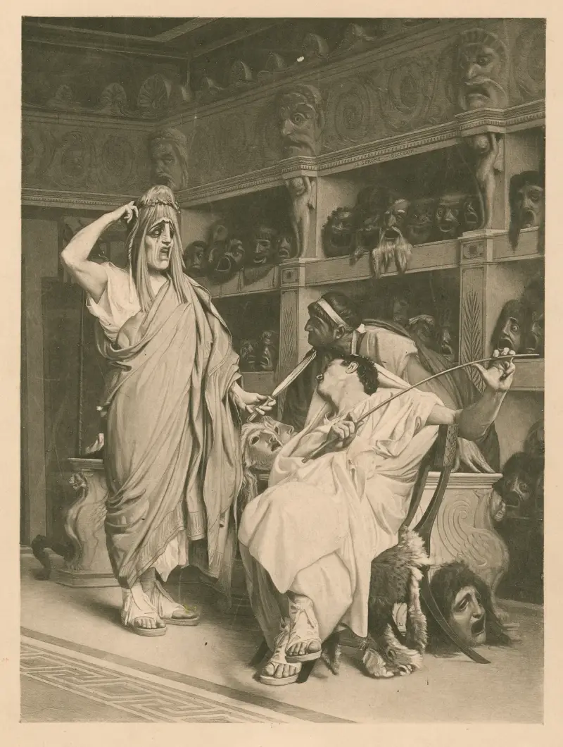 Komikerna av Jean-Léon Gérôme