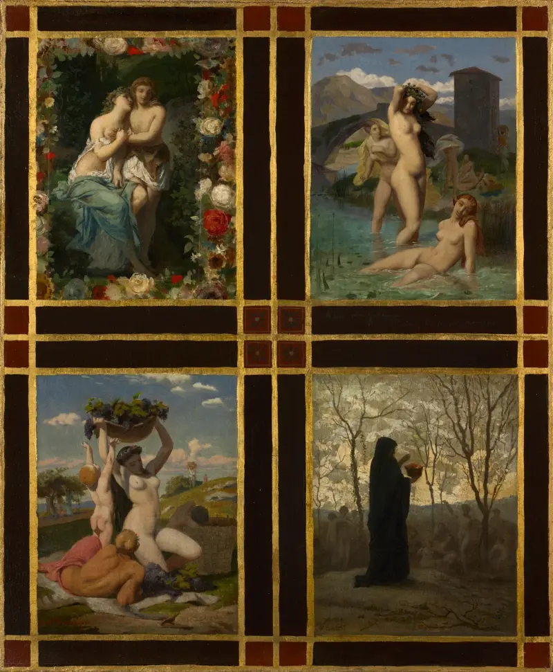 De fyra årstiderna av Jean-Léon Gérôme