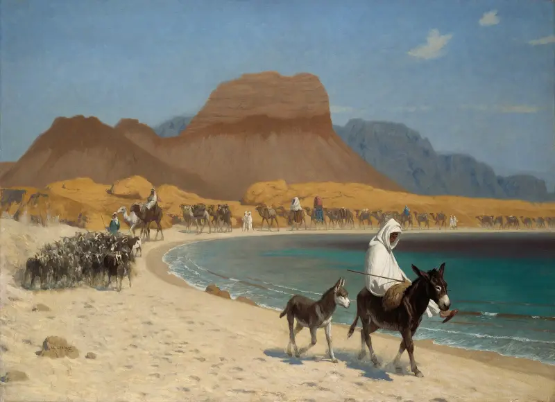 Aqabaviken av Jean-Léon Gérôme