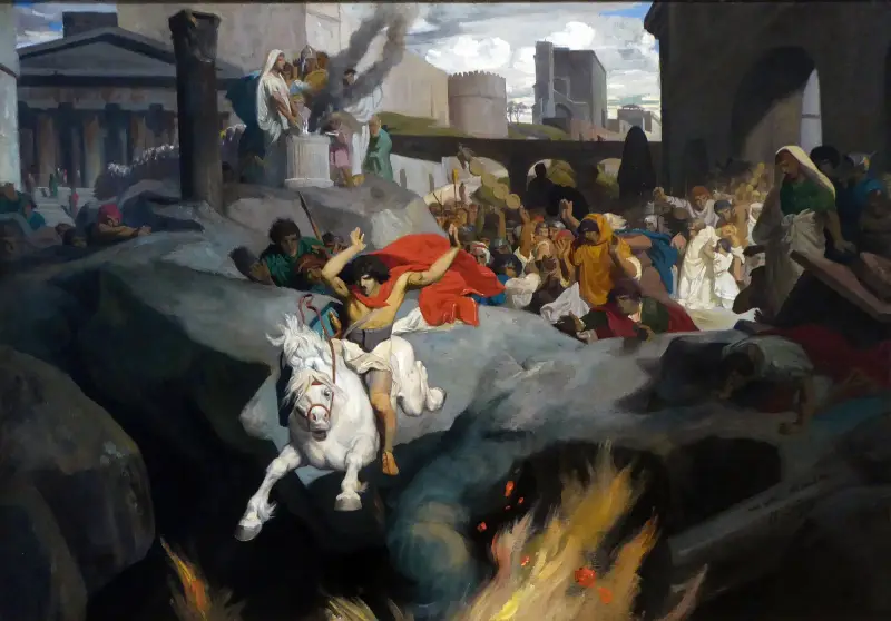 Der Sprung des Marcus Curtius von Jean-Léon Gérôme
