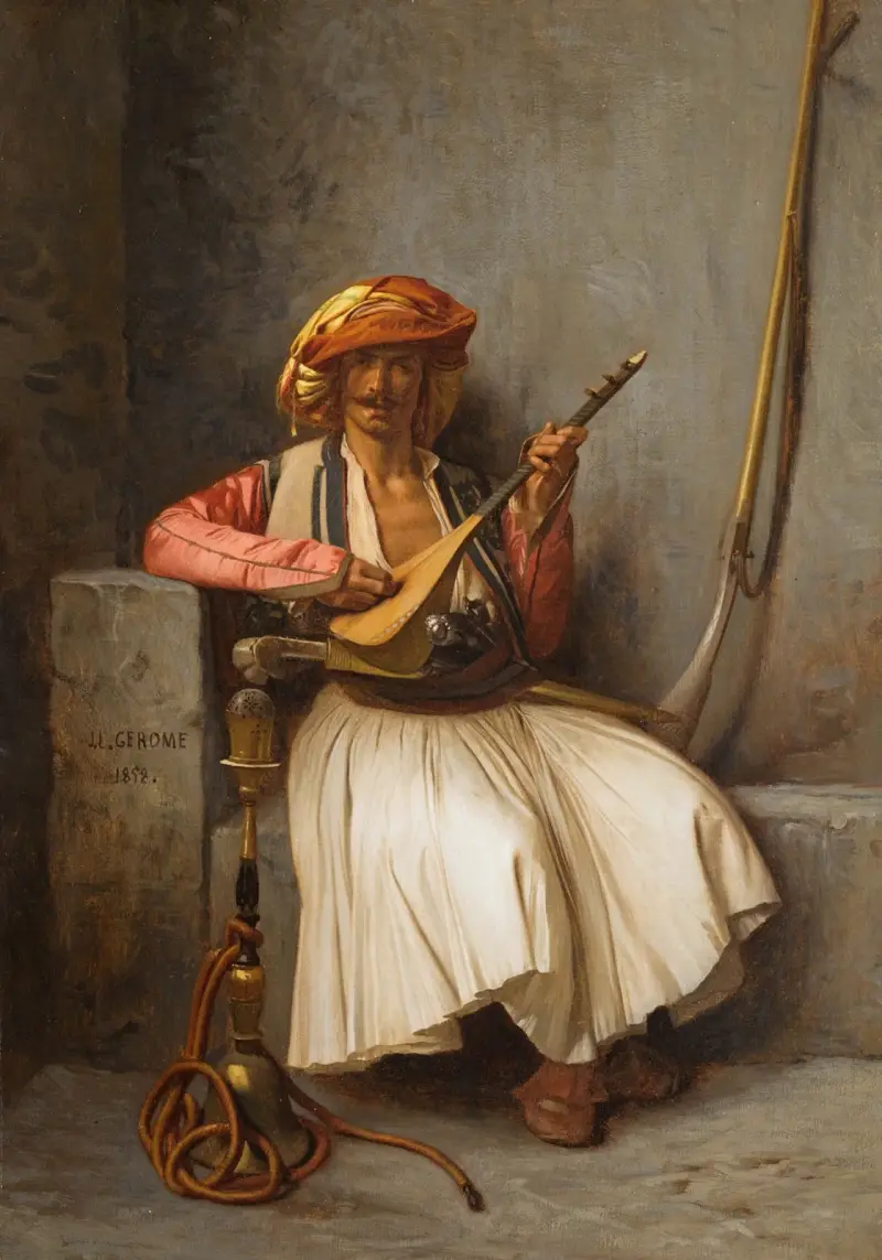Lutspelaren av Jean-Léon Gérôme