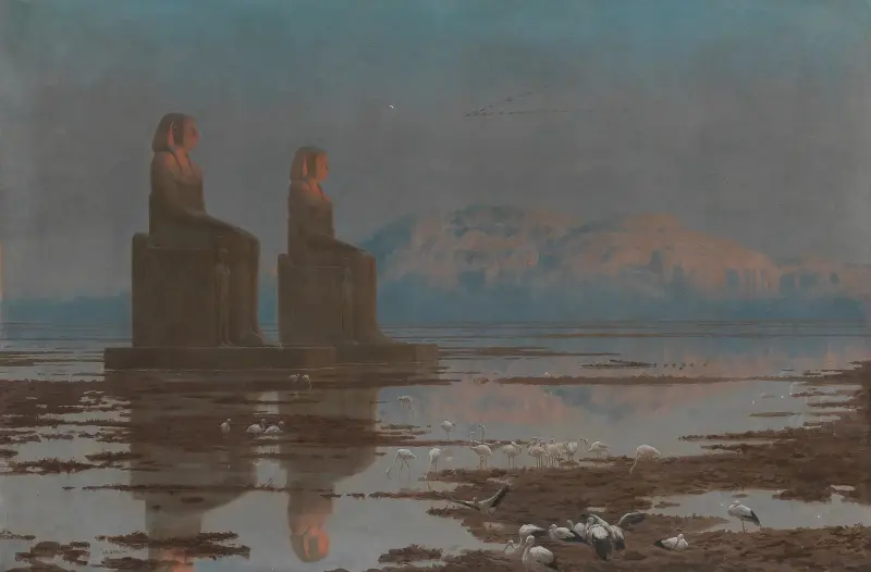 Nilen i flod, Thebe av Jean-Léon Gérôme