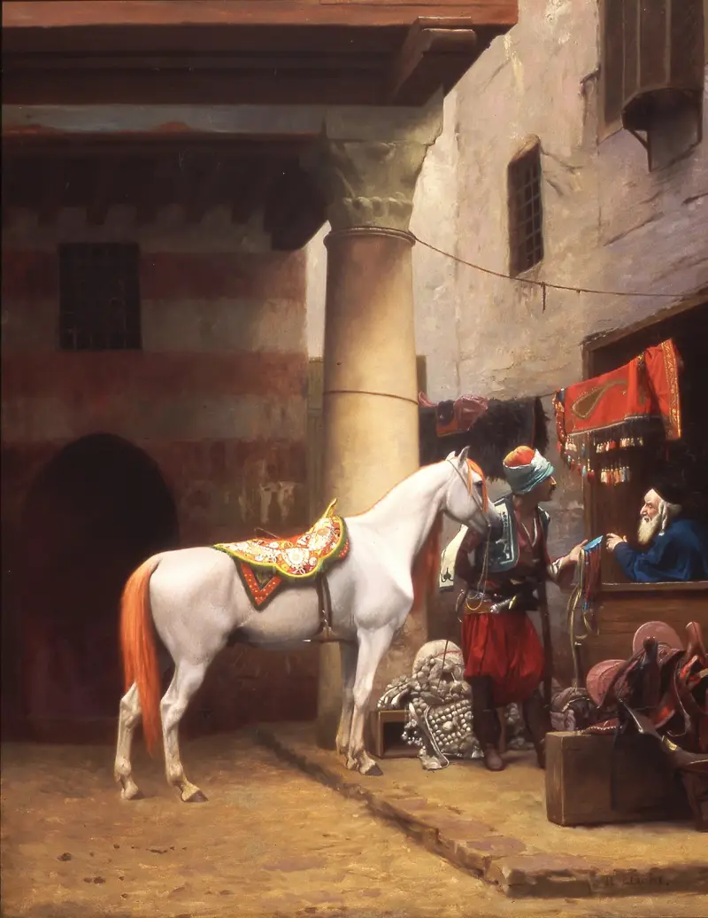 Sadeltoraget i Kairo av Jean-Léon Gérôme