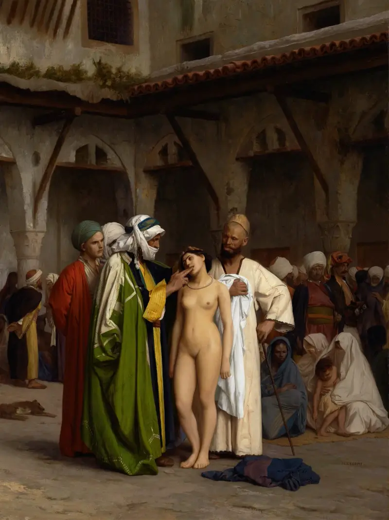 Der Sklavenmarkt von Jean-Léon Gérôme