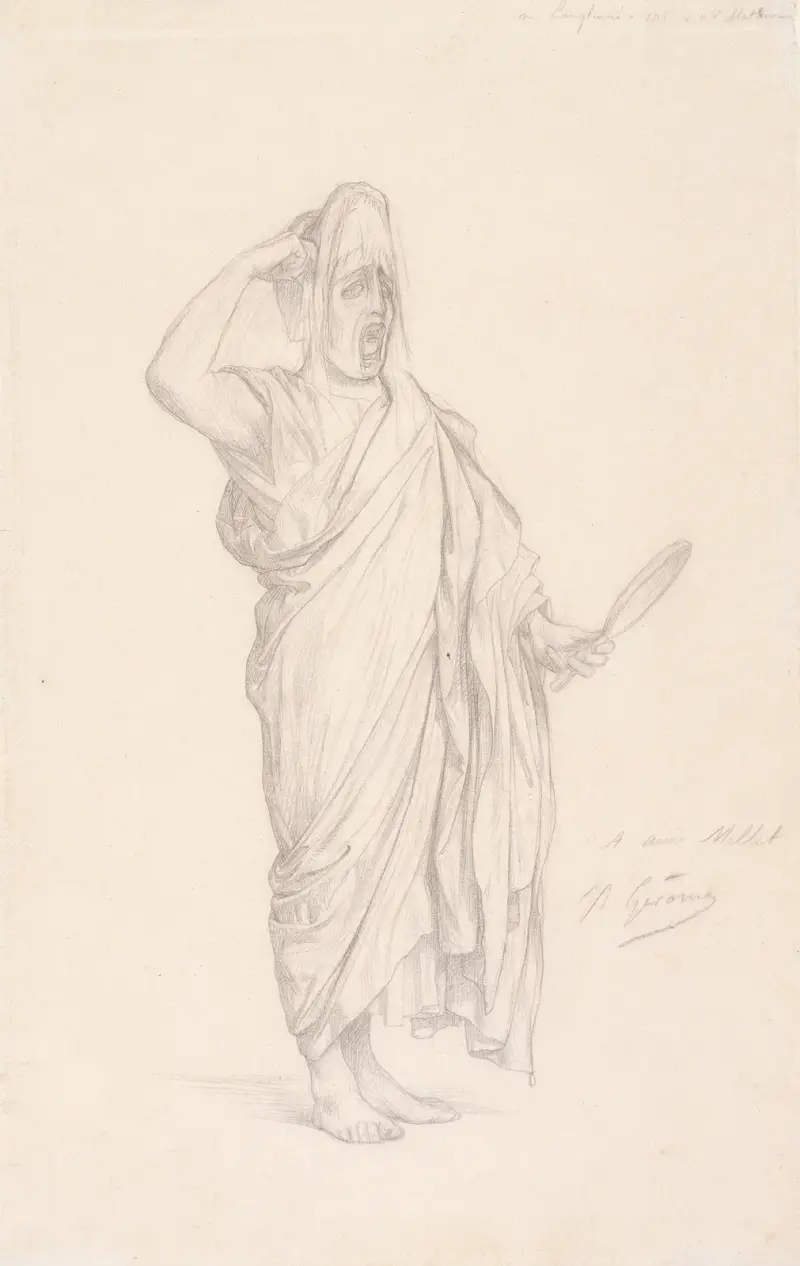 Vanitas (desperat figur) av Jean-Léon Gérôme