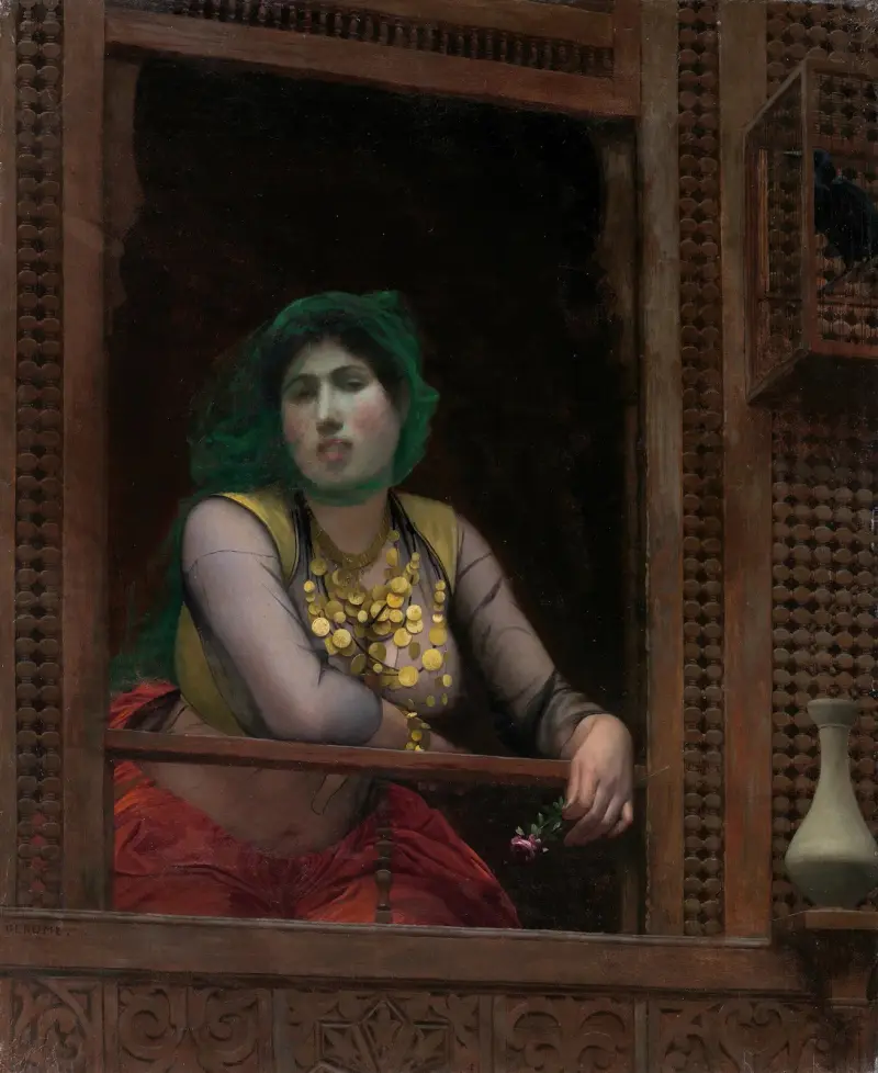 Kvinna på en balkong av Jean-Léon Gérôme
