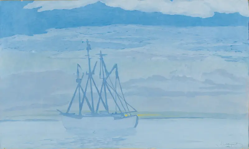 Fiskebåt på havet av Léon Spilliaert