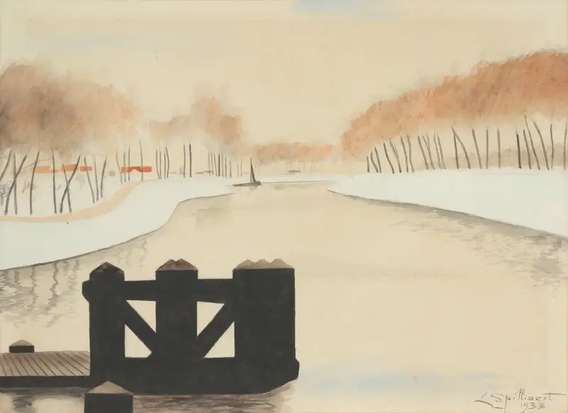 De Keignaertkreek in Zandvoorde av Léon Spilliaert