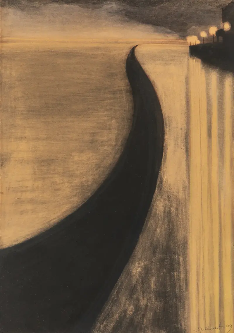 Digue och ljus i Ostende av Léon Spilliaert