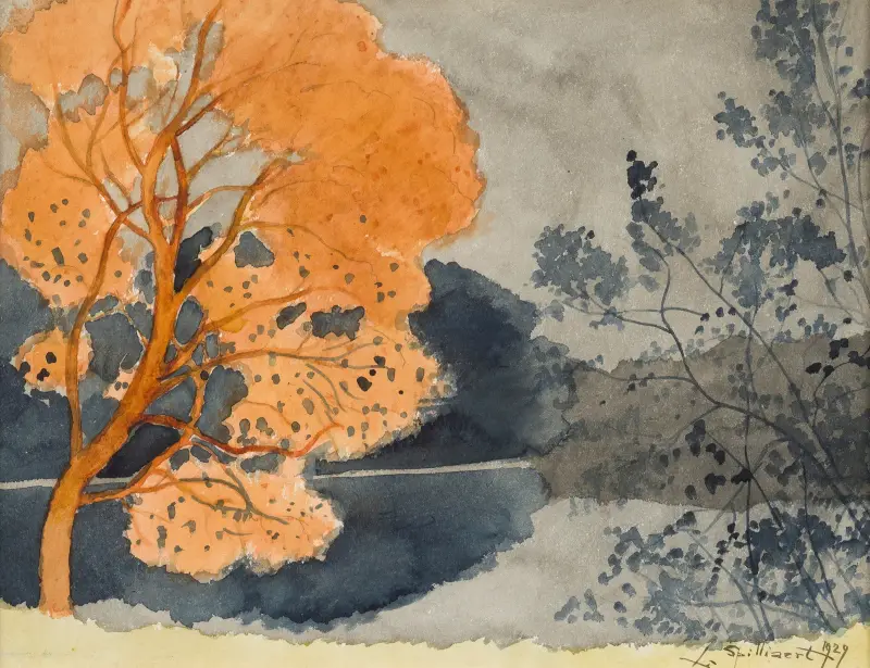 Damm på hösten av Léon Spilliaert