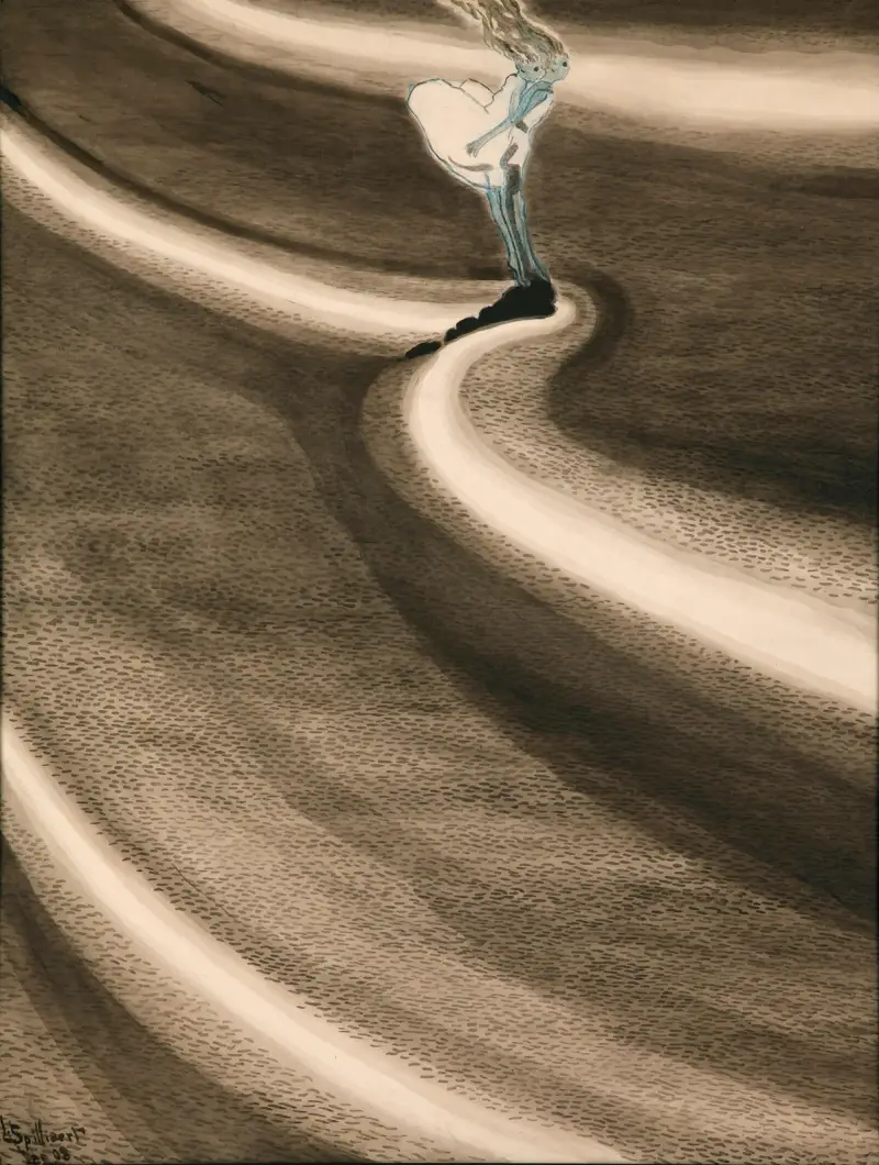 Flickor framför vågen av Léon Spilliaert