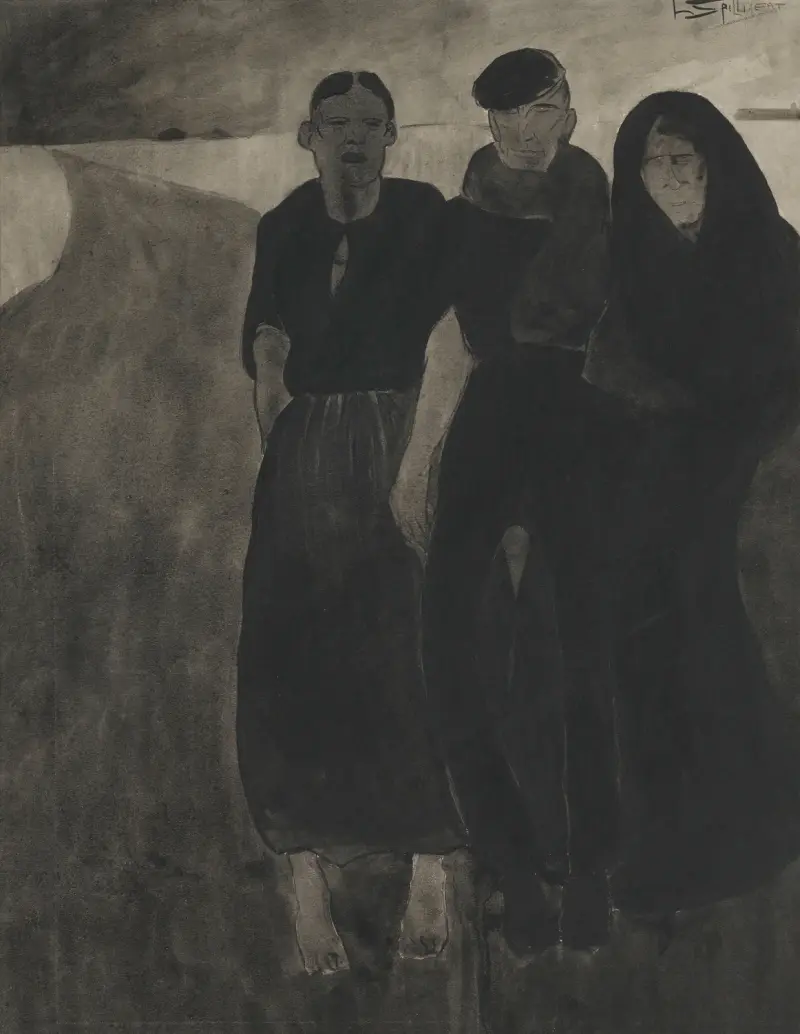 Fishermen And Women av Léon Spilliaert