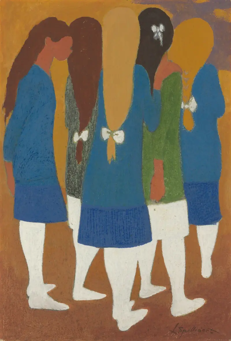 Flickor med vita strumpor av Léon Spilliaert