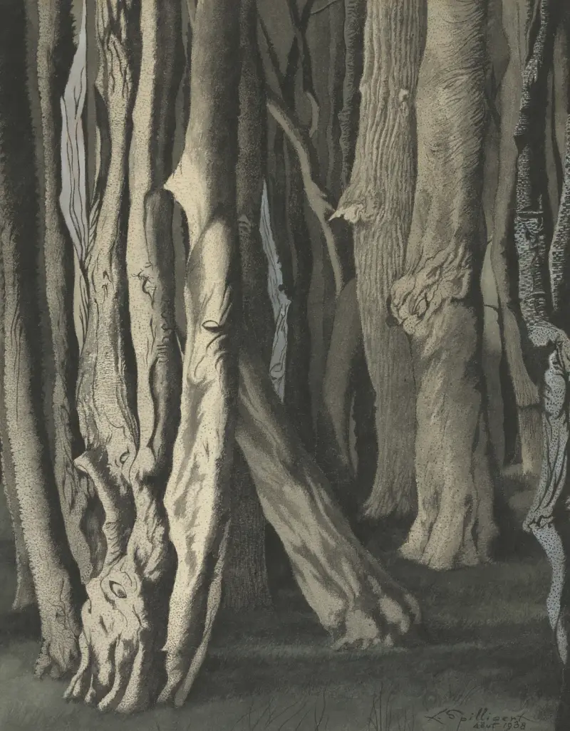 Knotty trunks av Léon Spilliaert