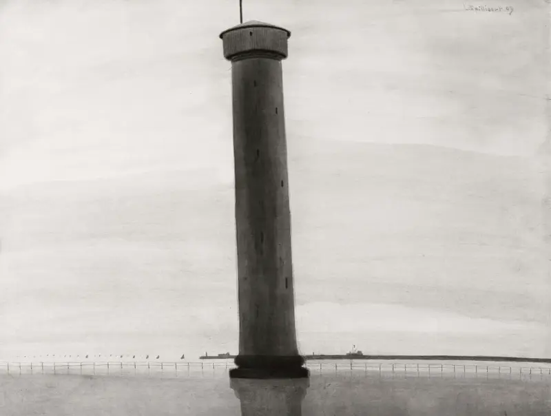 Fyr med signaler av Léon Spilliaert