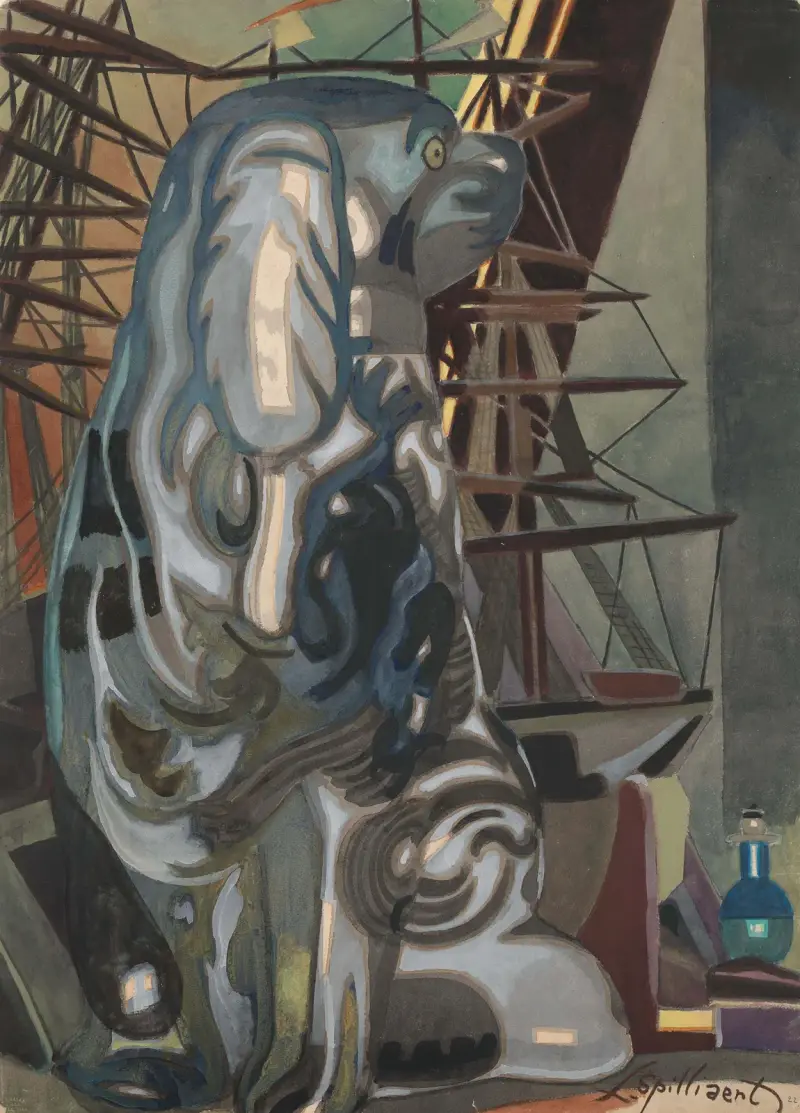 Porzellanhund von Léon Spilliaert