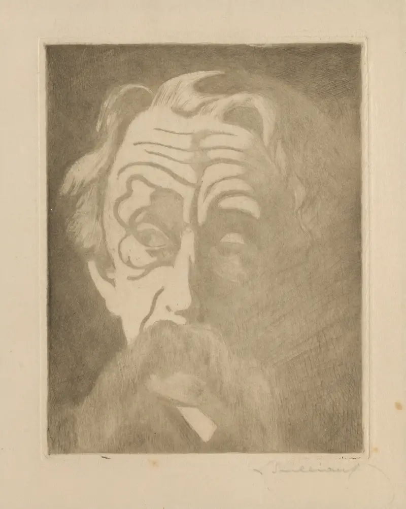 Porträtt av Emile Verhaeren av Léon Spilliaert