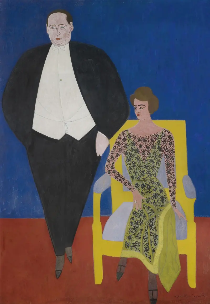 Porträtt av Gustave och Norine Van Hecke av Léon Spilliaert
