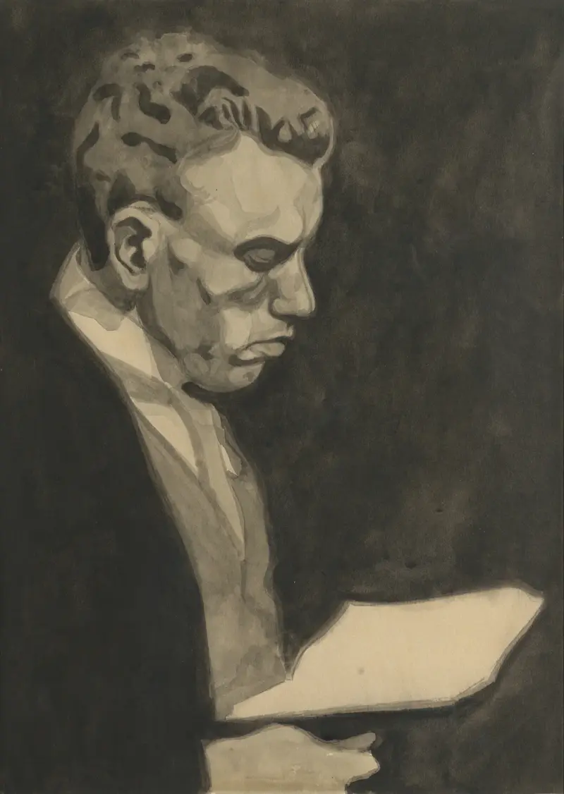 Porträtt av min bror av Léon Spilliaert
