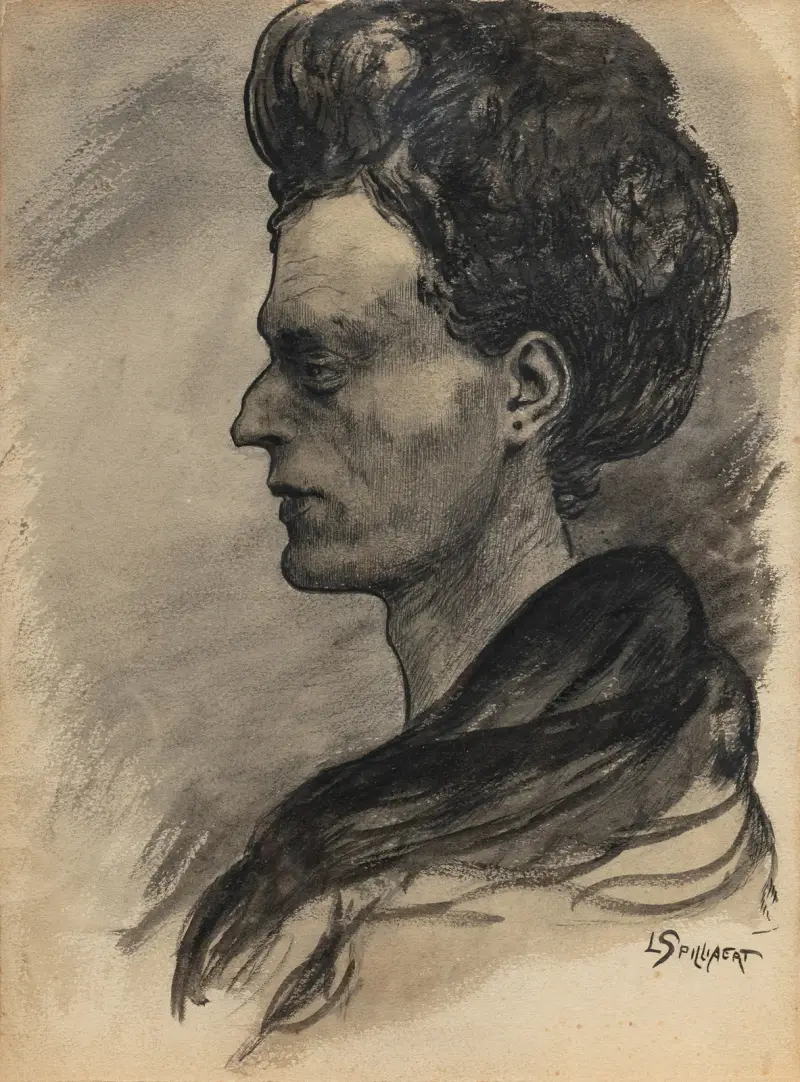 Kvinnoansikte av Léon Spilliaert