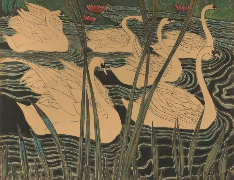 Svanar av Léon Spilliaert