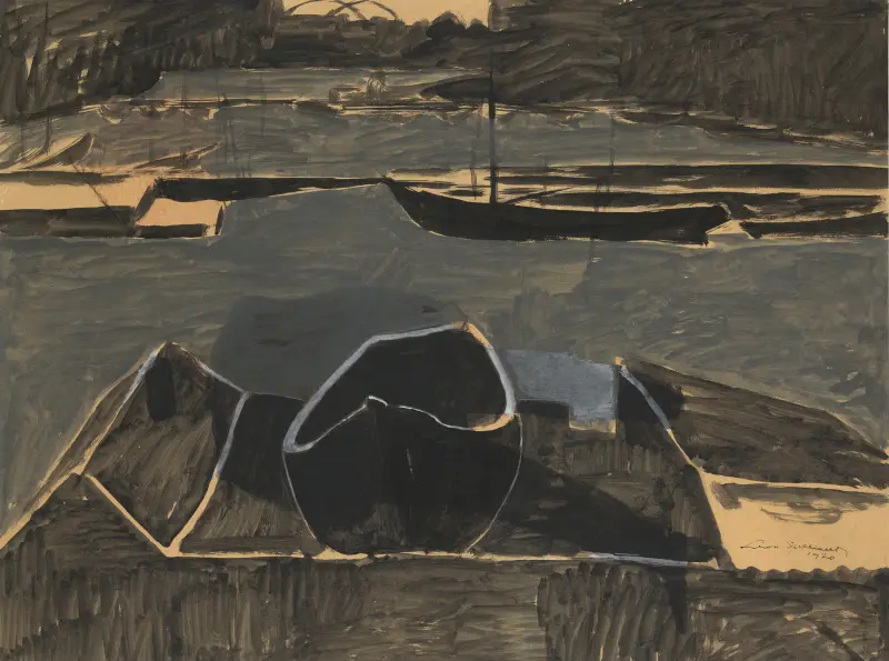 Ostendes hamn av Léon Spilliaert