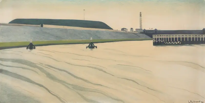 Ostendes hamn av Léon Spilliaert