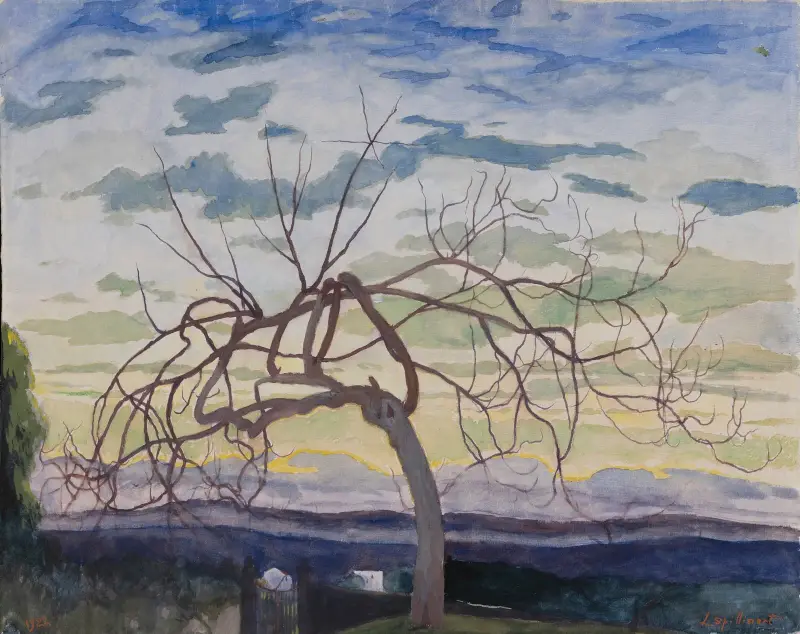 Fikonträd på vintern, Grasse av Léon Spilliaert