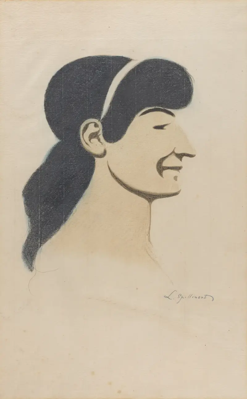 Kvinnoprofil av Léon Spilliaert