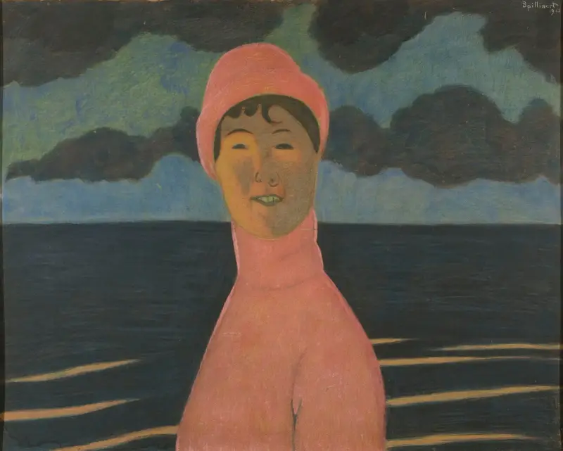 Kvinna vid havsstranden av Léon Spilliaert