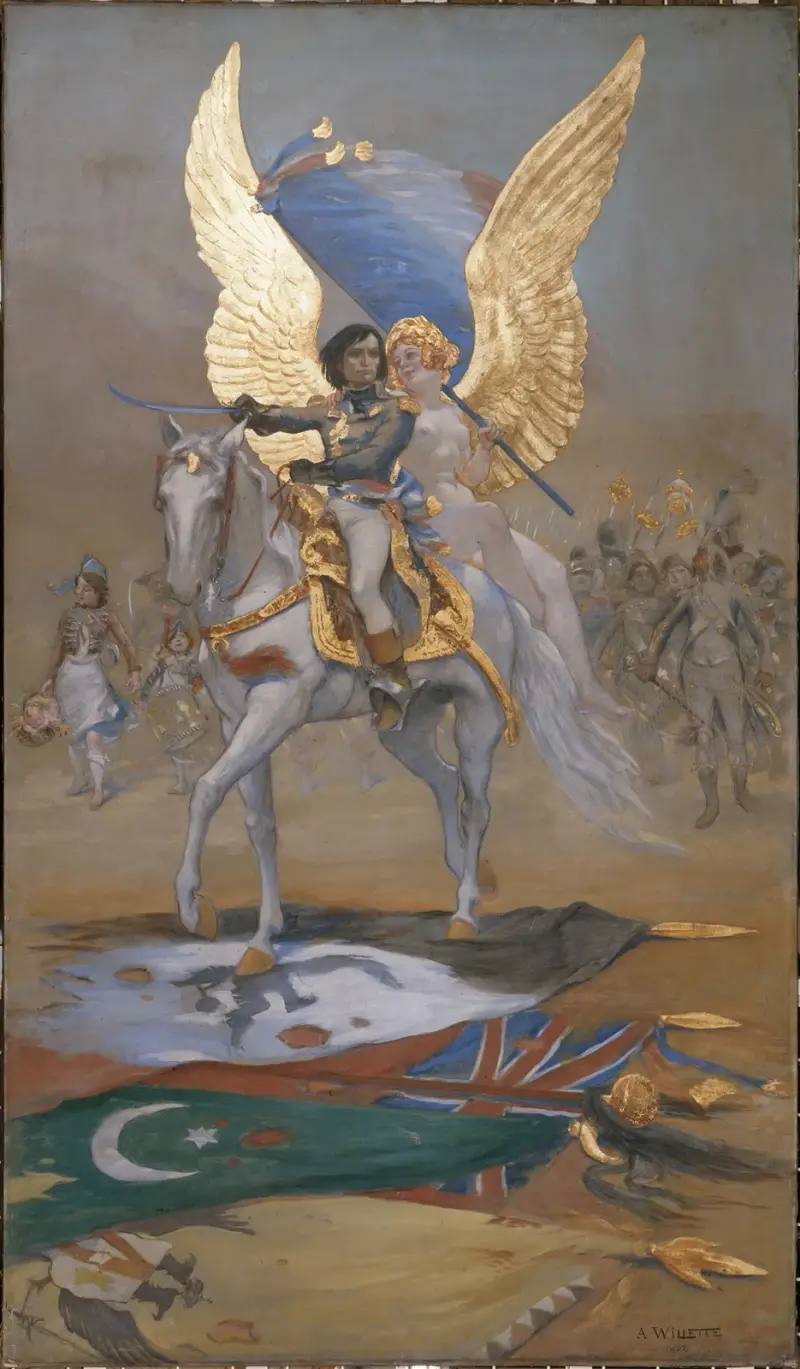 À Bonaparte. Enseigne De La Maison Lempereur, Autrefois Rue Bonaparte. av Adolphe Léon Willette