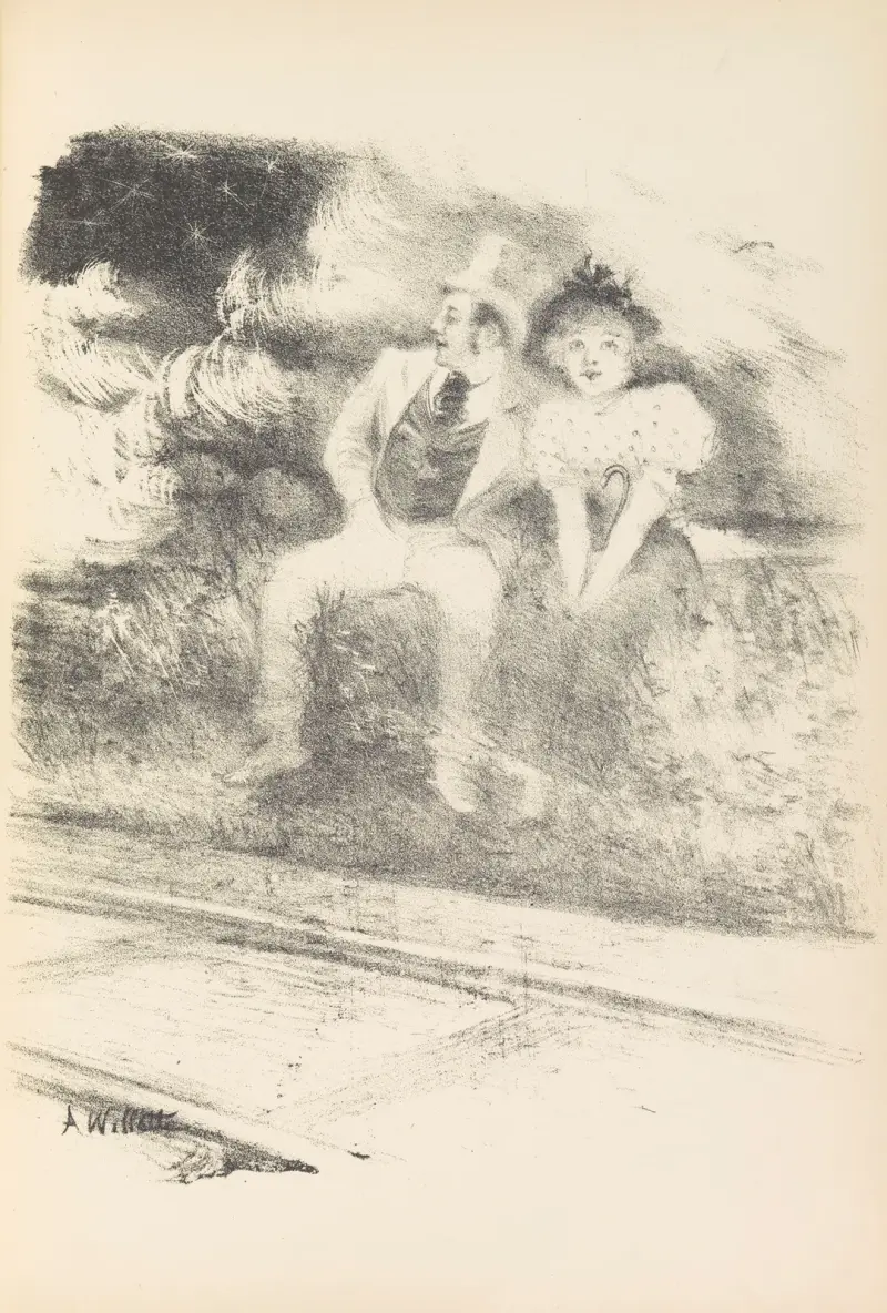 A la belle étoile av Adolphe Léon Willette