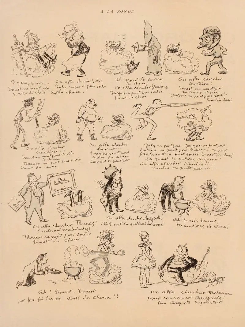 A la ronde von Adolphe Léon Willette