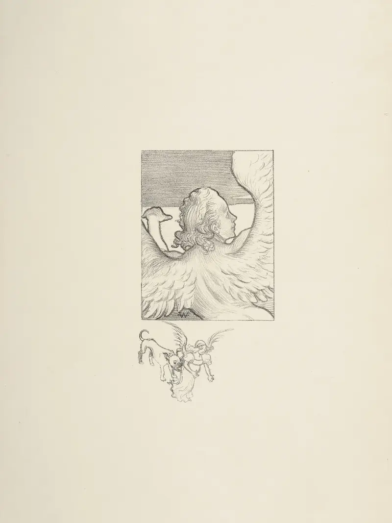 Angel av Adolphe Léon Willette