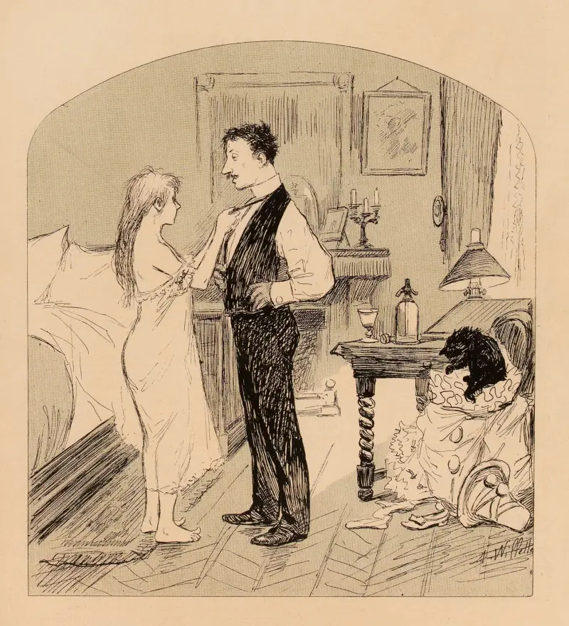 Efter festen av Adolphe Léon Willette