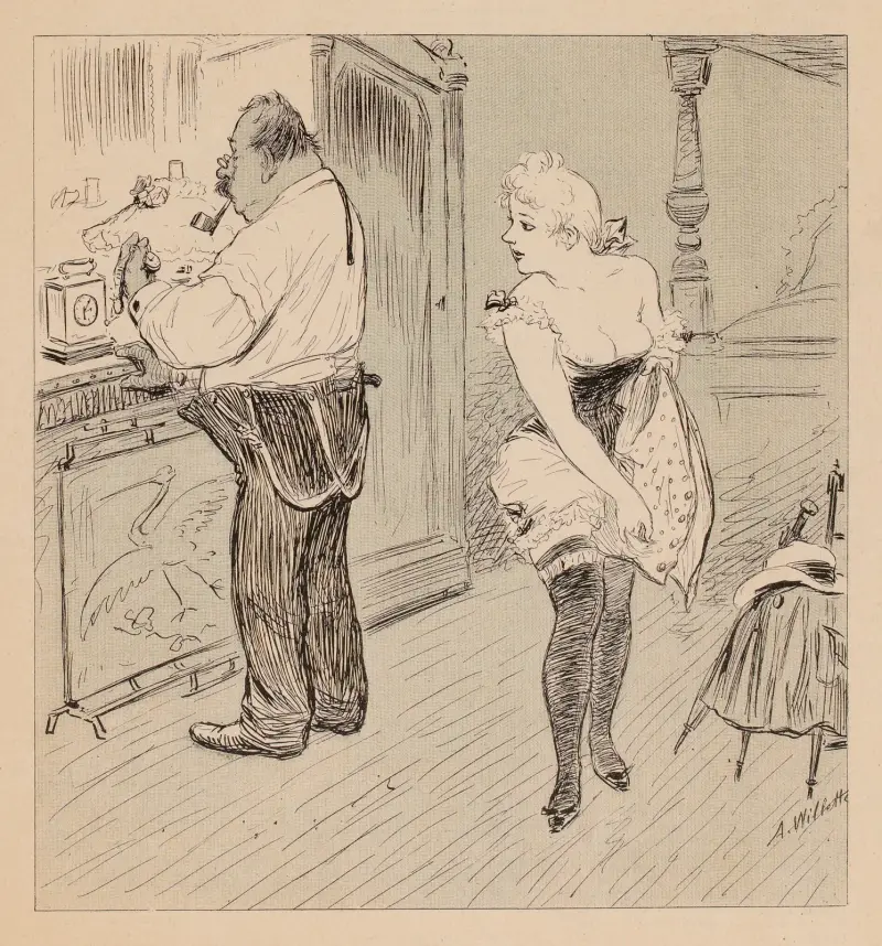 Ca t’épate, vieux croquant.Eh bien moi aussi j’suis d’la province av Adolphe Léon Willette