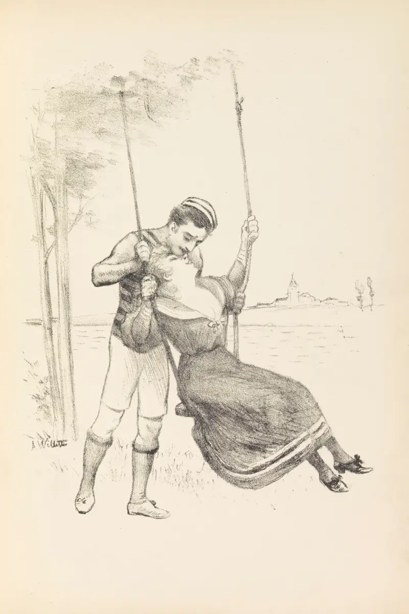 Charme d’amour av Adolphe Léon Willette