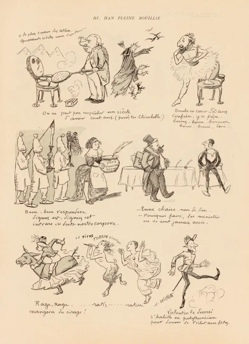 Hi, Han pleine bouillie av Adolphe Léon Willette