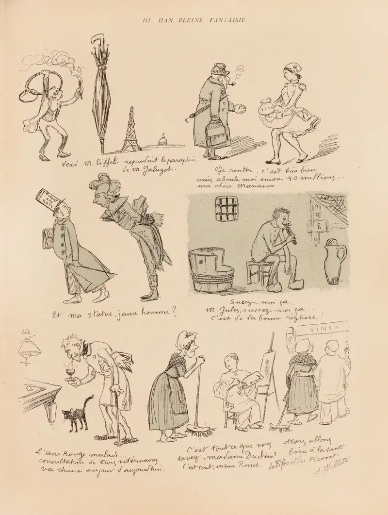Hi, Han, Pleine Fantaisie av Adolphe Léon Willette