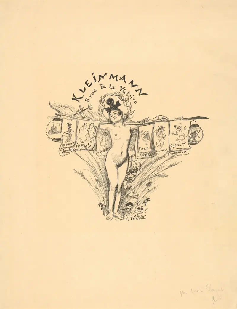 Kleinmann 8 rue de la Victoire av Adolphe Léon Willette