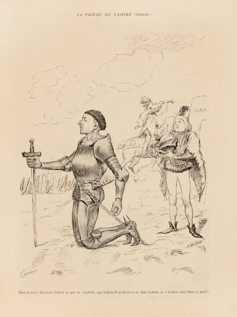 Lahires bön (general) av Adolphe Léon Willette