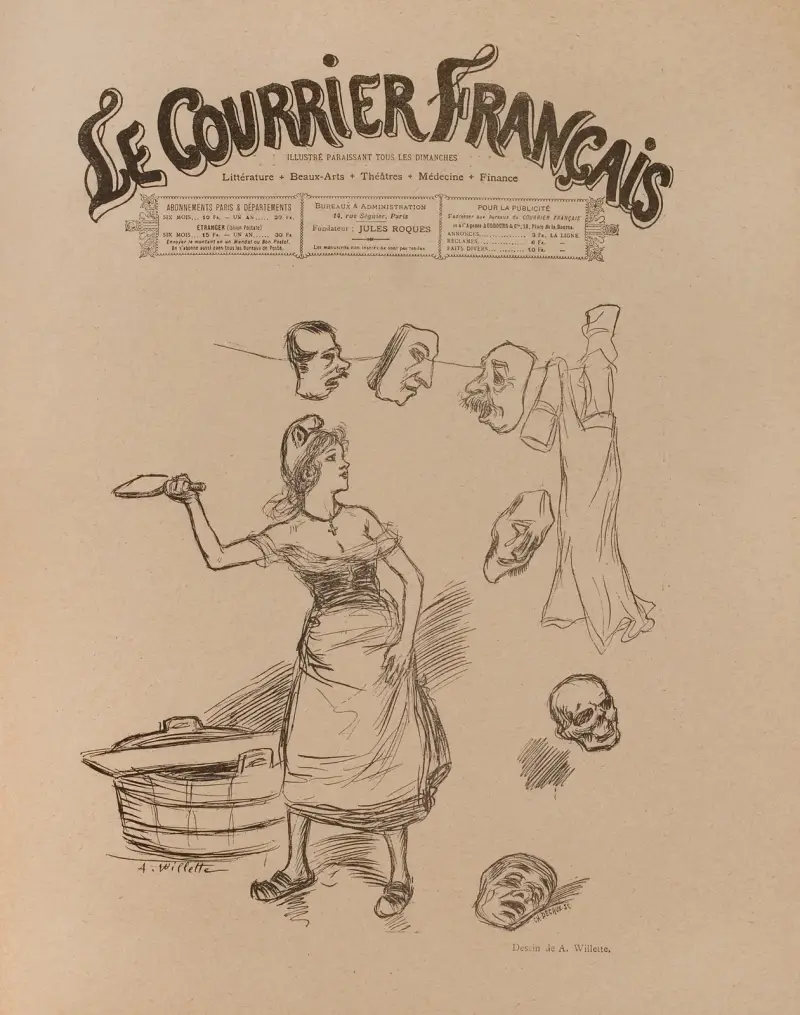 Le Courrier Français av Adolphe Léon Willette