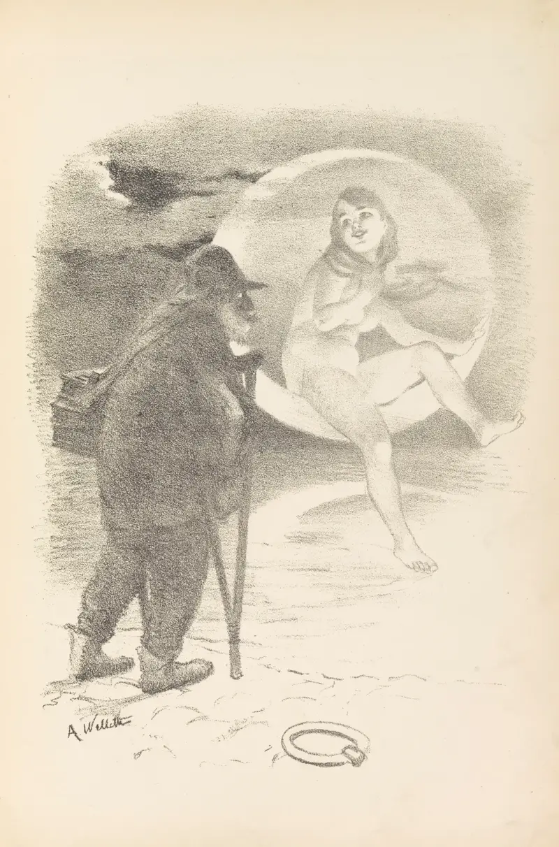 Den gamle tiggaren av Adolphe Léon Willette