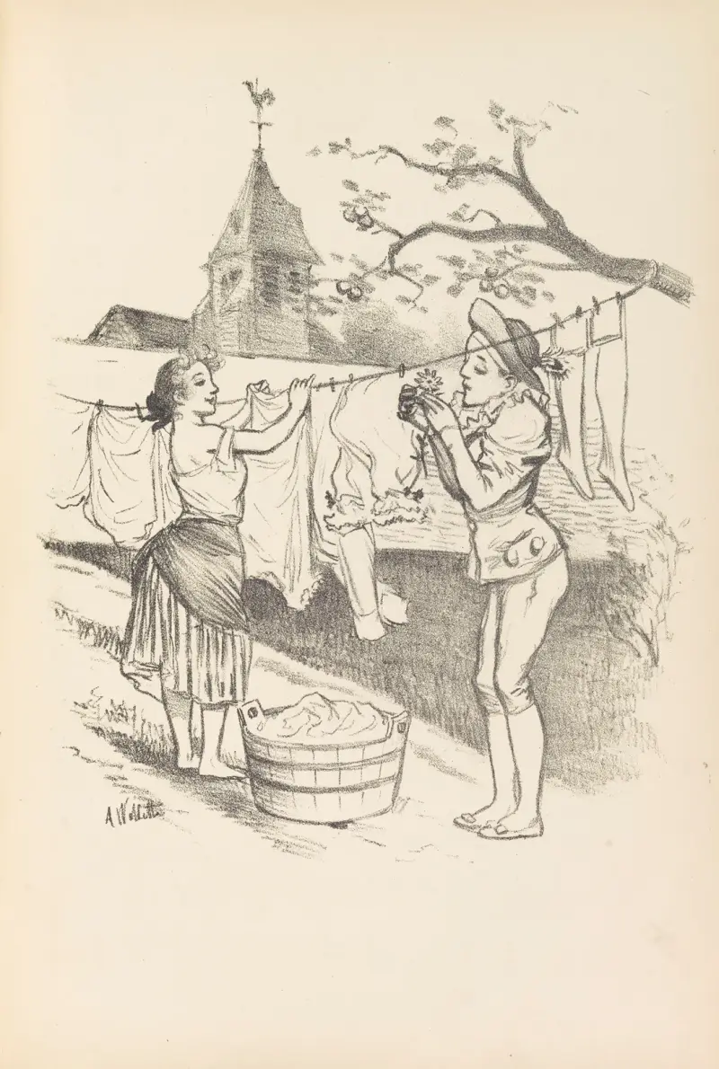 Die goldene Nadel von Adolphe Léon Willette